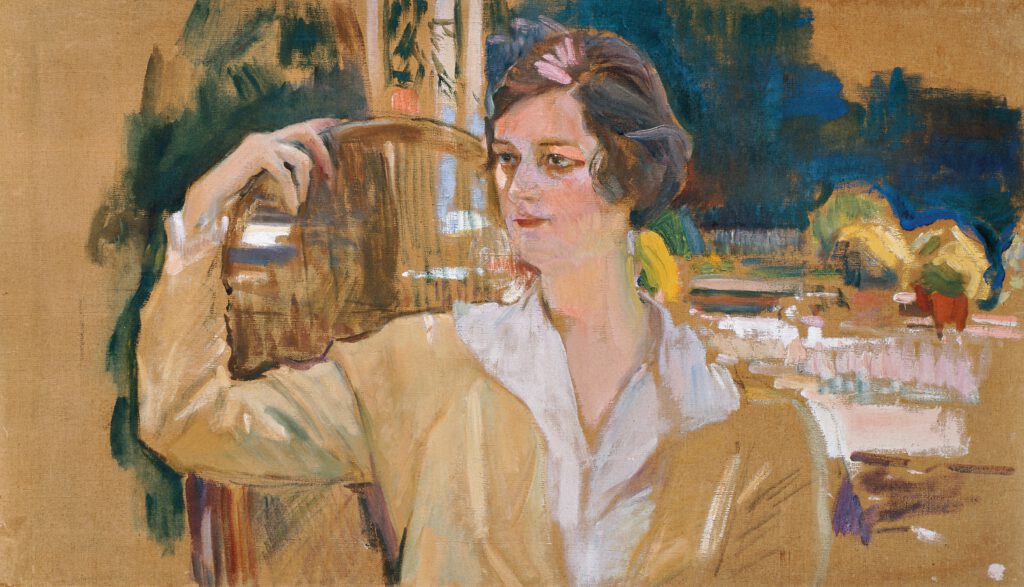 Joaquín Sorolla Bastida, Retrato de Mabel Rick, Señora de Pérez de Ayala, 1920. MS, n.º inv 1276