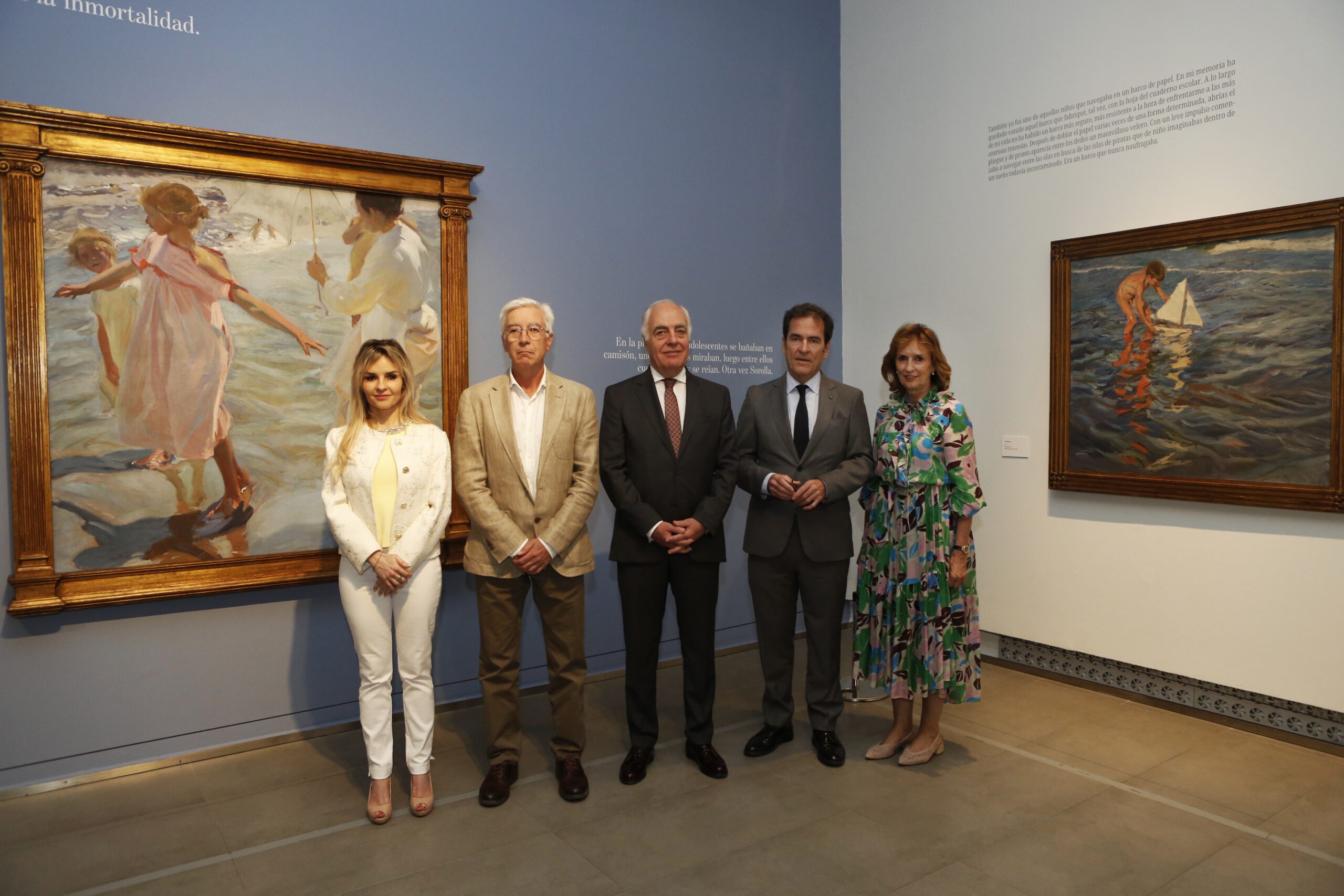 Inauguración de la exposición «En el mar de Sorolla con Manuel Vicent»