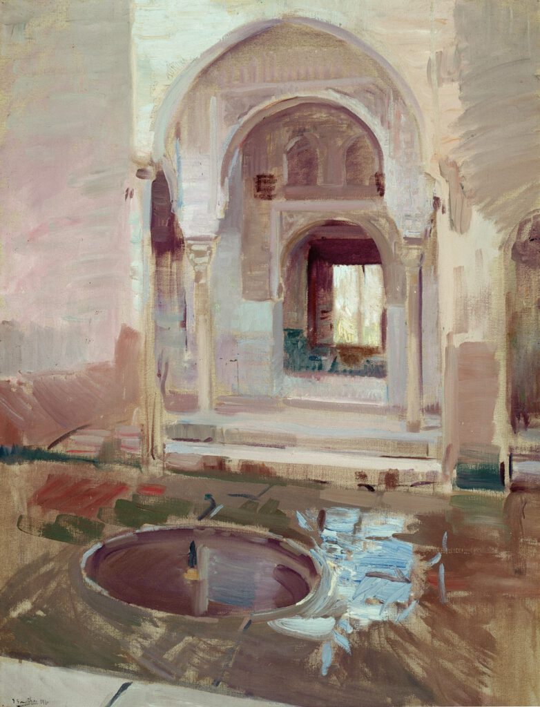 Joaquin Sorolla Bastida. Patio de la Justicia, Alhambra de Granada. 1909. 00860